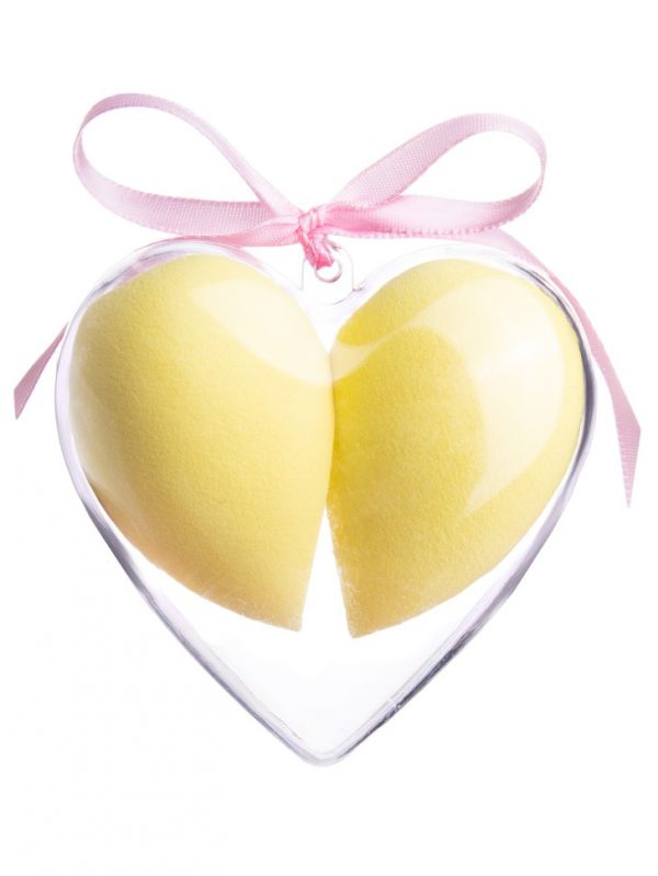 Set of makeup sponges 2 pcs, yellow